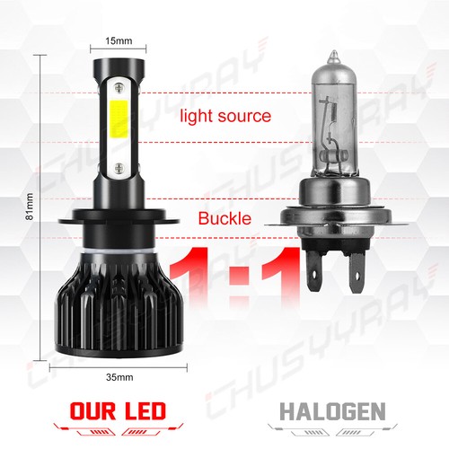 For Chrysler Crossfire 2004 2005 2006 2007 2008 6× LED Headlight+Fog Light Bulbs - Picture 2 of 12
