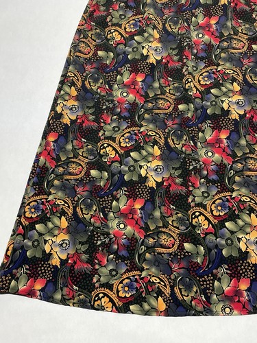 VTG Paisley Floral Midi Skirt Size 12 P 90s Y2K Boho Hippie Cottagecore Retro - Picture 5 of 16