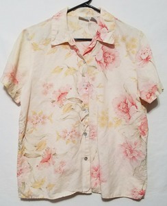 Cabin-Creek-Short-Sleeve-Ladies-Button-Down-Size-M