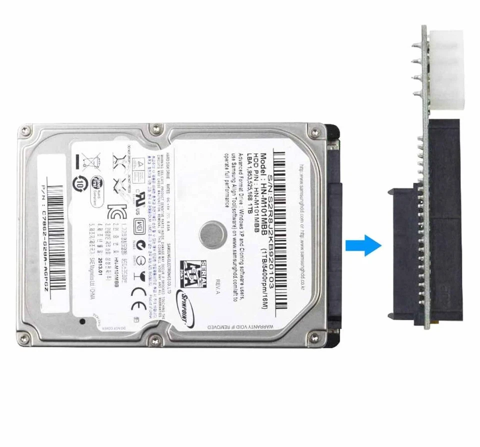 SATA To Pata IDE Converter Adapter Plug&Play 7+15 Pin 3.5/2.5 Sata HDD D JM20330 - Image 3 of 4