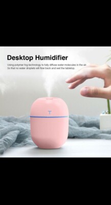 Ultrasonic Air Humidifier USB Mini Essential Oil Diffuser with LED Lamp
