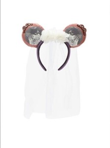 Disney Parks Haunted Mansion Bride Constance Veil Ears Headband