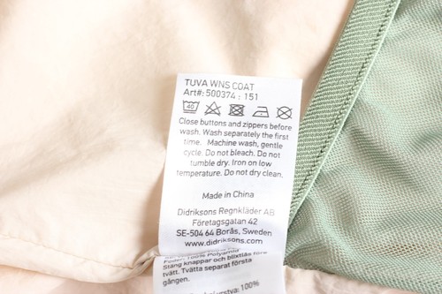 DIDRIKSONS TUVA Mantel Jacke Damen Größe 46 Kapuze Wasserdicht Atmungsaktiv M... - Bild 9 von 9