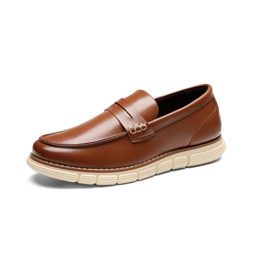 Men Lightweight Penny Loafer Shoes Comfortable Slip on Casual Dress Shoes - Picture 30 of 38