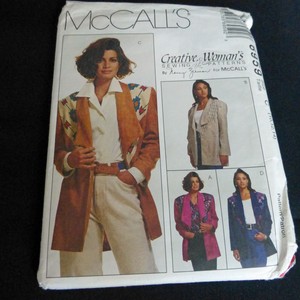 McCall-039-s-Sewing-Pattern-6959-Woman-039-s-Unlined-Jacket-Sz-10-12-14-Creative-Woman