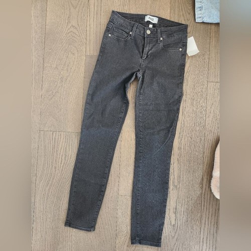 Paige Verdugo Mid Rise Ultra Skinny Pocket Black Crow Ankle Jeans 24 - Bild 4 von 4