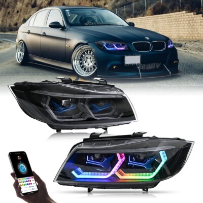 BMW E90 E91 前期 LED FULL LED Headlight For BMW E90 E91 2009-2012 RGB Head Front