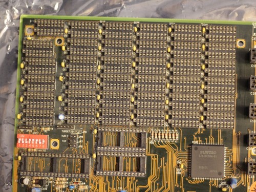 AT motherboard for 286 CPU ISA DIP SUNTAC c101 chipset FOR PARTS OR REPAIR - 第 4/6 張圖片