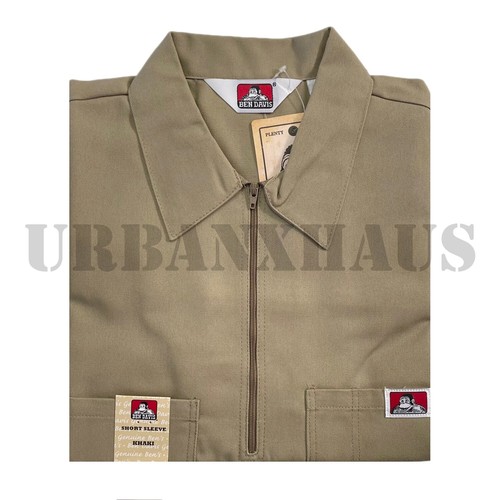 BENDAVIS Solid Short Sleeve 1/2 Zip Shirts (S to 5XL) *BEN DAVIS - Picture 2 of 13