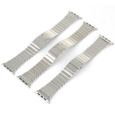 Watch Band For Apple Watch Series 10 9 8 7 6 SE 5 4 Stainless steel link band.