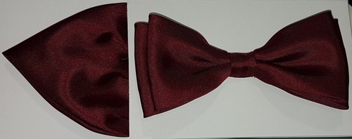 Juego de pajarita de hombre con pañuelo de bolsillo en caja accesorios de negocios pajarita de boda  - Imagen 7 de 47