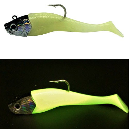 MF Norwegen UV Shad Meeresköder 300g / 440g - Gummifisch + Jigkopf Dorsch Köder - Bild 4 von 46