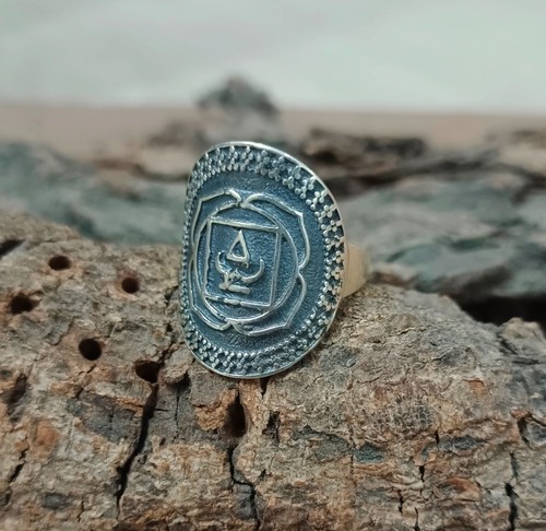 925 Sterling Silver Silver DESIGNER VASTUSHATRA Ring Jewelry US Size 7.5 R-239 - Picture 10 of 14