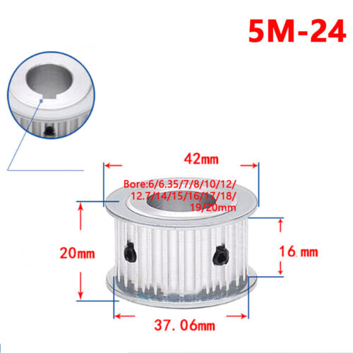 5M Timing Belt Pulley 12T-40T Synchronous Wheel Sprocket For 15mm Width Belt - Picture 11 of 14