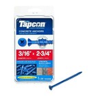 NEW BUILDEX TAPCON #24265 3/16 in. x 2-3/4 in. Phillips-Flat-Head Concrete Ancho