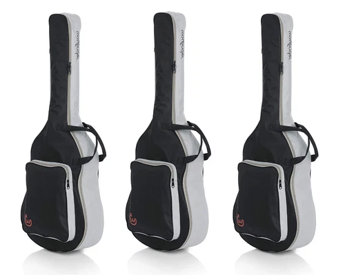 3 Piece Bundle Wayfinder Portable Backpack Acoustic Guitar Soft Case Gig Bag