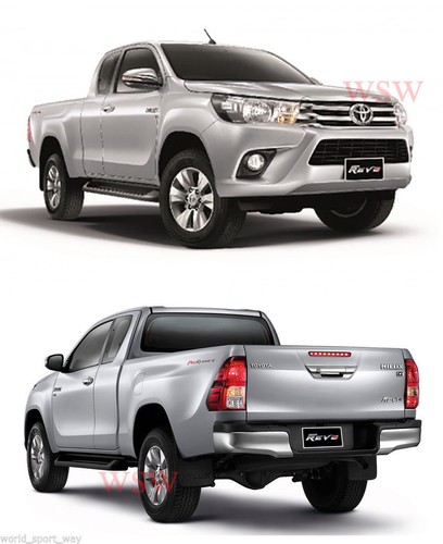 MATTE BLACK SIDE DOOR MIRROR COVERS FOR TOYOTA HILUX REVO SR5 M70 M80 2015 2016 - Picture 5 of 9