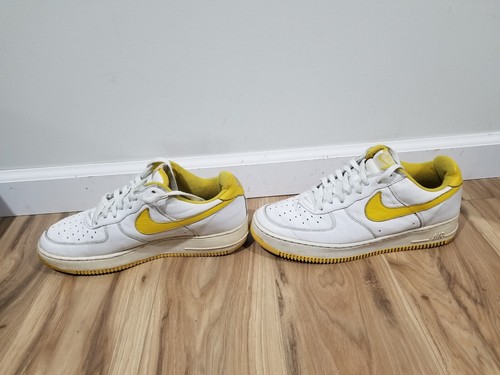 1998 Vintage Rare Nike Air Force 1 SC White/Bright Goldenrod 630033 175 Sz 10.5 - Picture 2 of 14