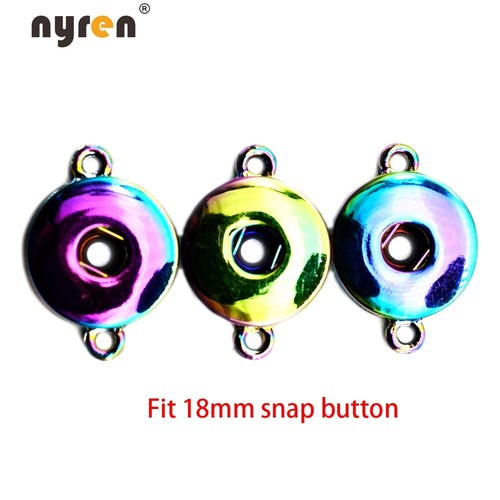 Dijes Multi Estilos Base Botón a Presión Accesorios Para 12/18mm Hágalo Usted Mismo Joyería a Presión - Imagen 40 de 48
