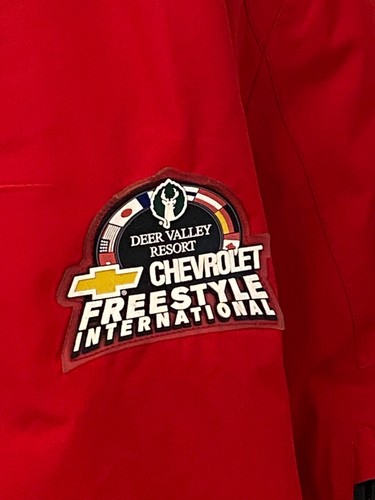 Men's MARKER Gore-Tex RED Ski Snow Jacket Coat Sz Small Chevrolet Freestyle EUC - Picture 15 of 16