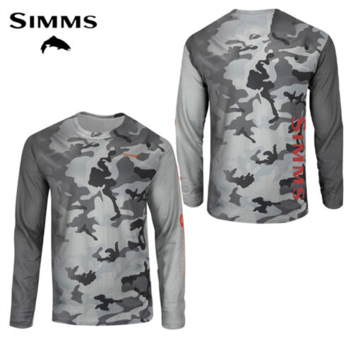 Men Fishing Clothing Long Sleeve T-Shirt Anti-UV Shirt Outdoor Quick Dry Tops AU - Picture 32 of 32