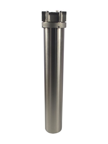 20" Stainless Steel Water Filter Housing Cartridges 3/4" NPT, 72psi with Bracket - Picture 2 of 11