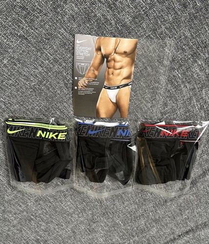 Intimo Nike Everyday Jockstrap GRANDE nero blu interesse cotone elasticizzato - Foto 6 di 6