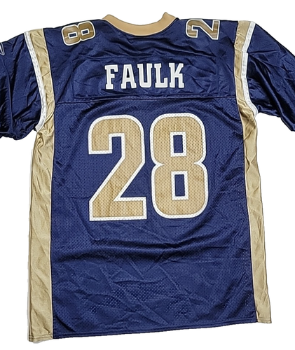 Vintage Reebok St.Louis Rams Marshall Faulk #28 NFL Football Jersey Men's Large - Picture 10 of 10