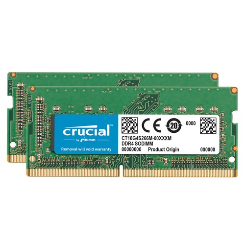 Crucial 32GB 2x16GB 2666MHz CT16G4S266M DDR4 SODIMM RAM Laptop Memory for Mac - Picture 4 of 7