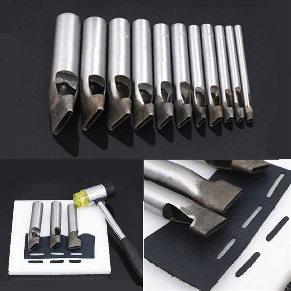 Leather Craft Rectangle Punch Hole Tools More Models Puncher Tools Square Hole