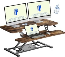 FLXISPOT 36" Standing Desk Converter, Quick Sit Stand up Des