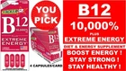 VITAMIN B12 EXTREME BOOST ENERGY BUILD A STRONG IMMUNE SYSTEM (U PICK)
