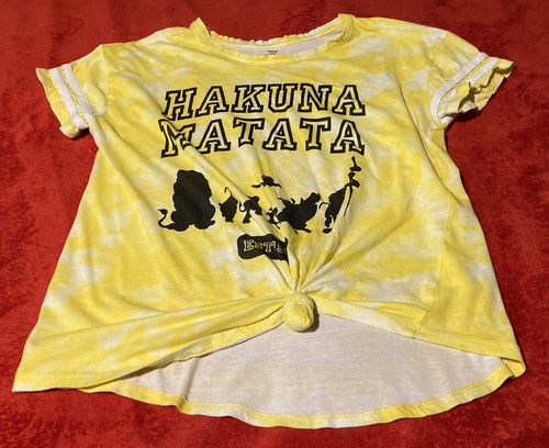 Disney Lion King womens t-shirt Hakuna Matata yellow size M 100% cotton - Bild 1 von 7