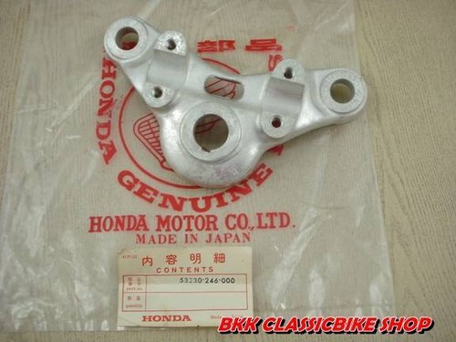 NOS HONDA CB125 K2 K3 CL125 GL175 PONTE FORCELLA SUPERIORE ORIGINALE P/N 53230-246-000 - Foto 3 di 6
