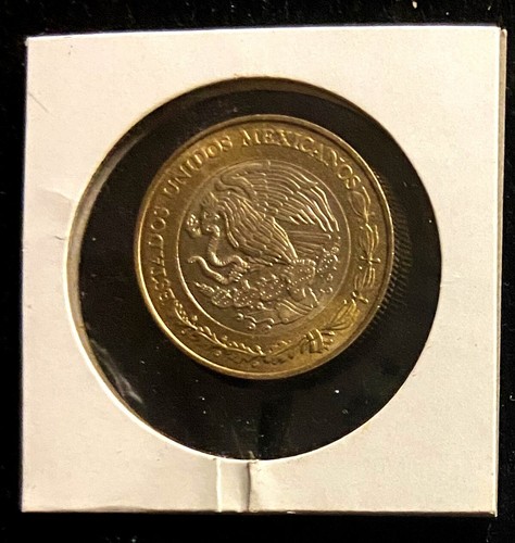 Mexico 1998 $10 Coin Bimetallic  Eagle Coat of Arms - Picture 2 of 3