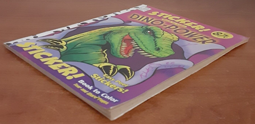RARE vintage coloring book Dino Power 1998 sticker! PB Dalmatian Press dinosaur - Picture 3 of 21