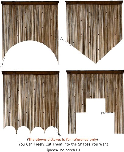 Beaded Curtain Door String Curtains Doorway Tassels Hanging Fringe Room Divider - Picture 5 of 6