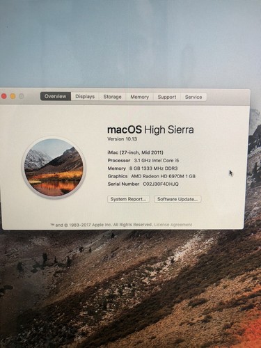 A+ 2560x1440 APPLE iMAC A1312 27" i5 -8GB RAM 1TB FHD EMC2429 Mid 2011 #iM 04 - Picture 5 of 9