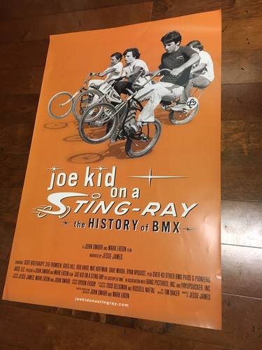 JOE KID ON A STINGRAY MOVIE POSTER OLD SCHOOL BMX SE GT - Picture 1 of 2