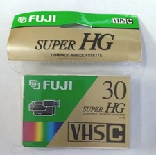 Fuji Film Pro VHS-C Camcorder Video Cassette Tape TC-30 Super HG High Grade New