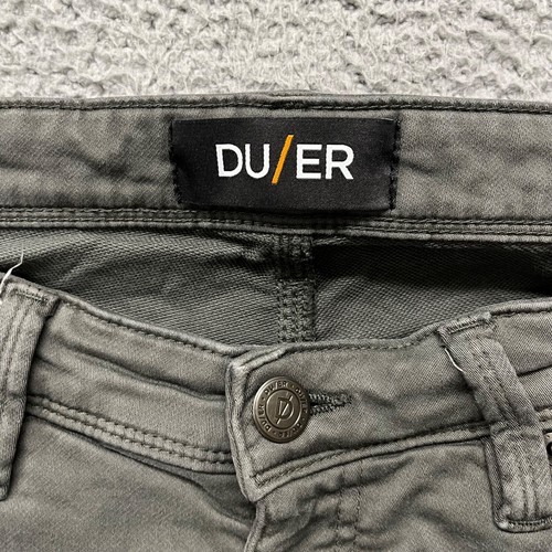 Pantalones DU/ER Para Hombres 36x30 (29) Gris N2X Relajado Cónico Elastizado Informal Preppy Chino - Imagen 4 de 18