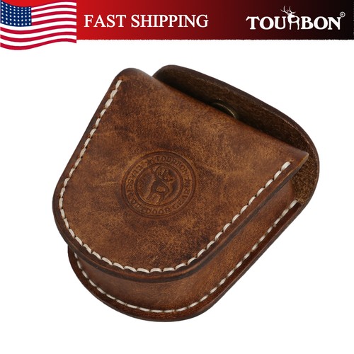 TOURBON Marsupio porta munizioni vintage in pelle 22lr .38 .45 porta munizioni - Foto 1 di 10