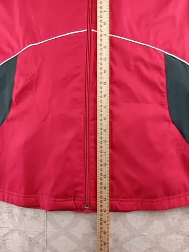 Reebok Windbreaker Jacket Mens Extra Large Red Full Zip - Picture 4 of 8