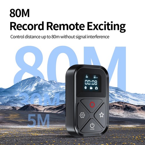 80M WIFI Bluetooth Remote Control w/Shortcut Key For GoPro Hero 8/9/10 Session - Picture 2 of 7
