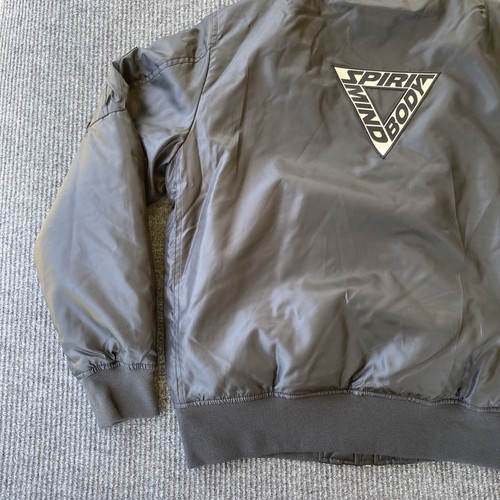 Clique Puffer Jacket Mens L Black Helsinki NMKY Logo Zip Up Mind Body Spirit - Picture 11 of 14
