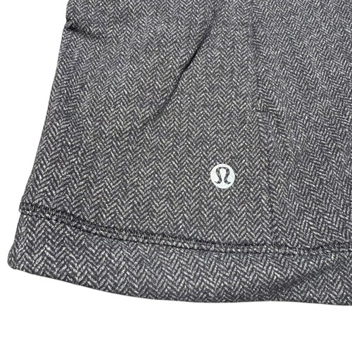 Lululemon Runderful Long Sleeve Top Athletic Gray Size 12 Herringbone W3M54S - Picture 9 of 16