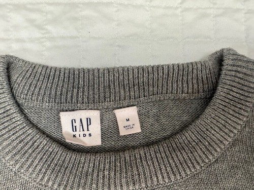 Gap - Langarm - grau gestreifter Langarm Pullover - Kindergröße 8 - Bild 2 von 3