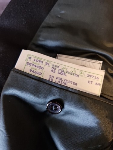 Conte Di Roma Mens Black Suit Size 46 - Picture 5 of 6