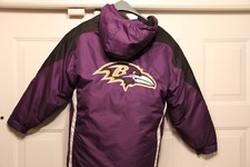 Ravens Youth Large Hooded Zip Jacket See Pics