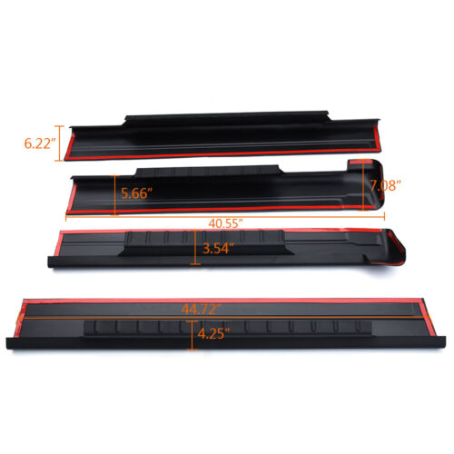 Rocker Panel Protector Guard Covers Fit For 01-06 Silverado/GMC Sierra Crew Cab - Picture 2 of 12